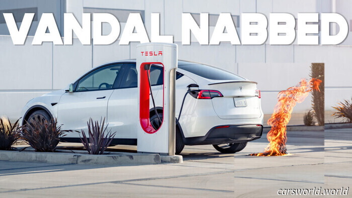 Woman Arrested With Explosives Following Vandalism at Tesla Dealership | Carscoops